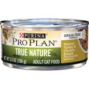 Purina Pro Plan Classic Adult True Nature Natural Turkey & Chicken Entree Grain-Free Canned Cat Food, 5.5-oz, case of 24