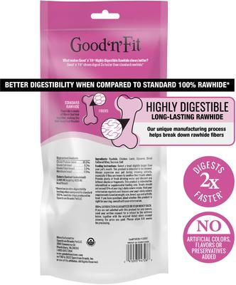 Show full view: Good 'n' Fun Long-Lasting Large Rolls Lamb Rawhide Chew Dog Treats, 2 count slide 3 of 10