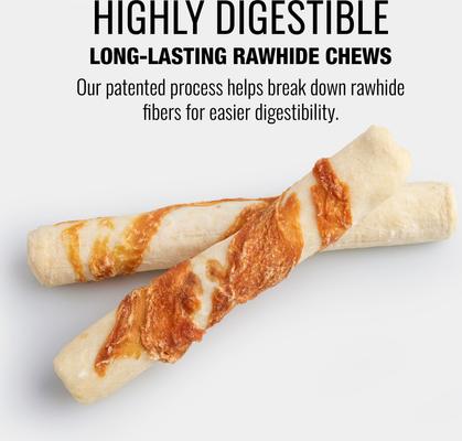 Show full view: Good 'n' Fun Long-Lasting Large Rolls Lamb Rawhide Chew Dog Treats, 2 count slide 5 of 10