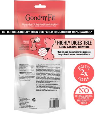 Show full view: Good 'n' Fun Long-Lasting Large Rolls Venison Rawhide Chew Dog Treats, 2 count slide 3 of 10