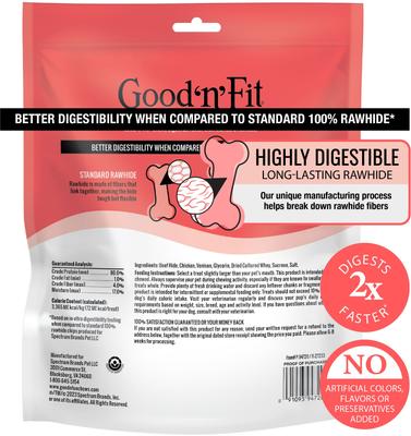 Show full view: Good 'n' Fun Good 'n' Fit Highly Digestible Rawhide Rolls Small Venison Flavor Dog Chew, 10 count slide 3 of 10