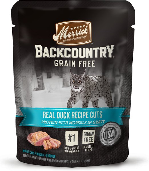 MERRICK Backcountry Grain Free Morsels in Gravy Real Duck Recipe