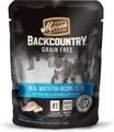Merrick Backcountry Grain-Free Morsels in Gravy Real Whitefish Recipe Cuts Cat Food Pouches, 3-oz, case...
