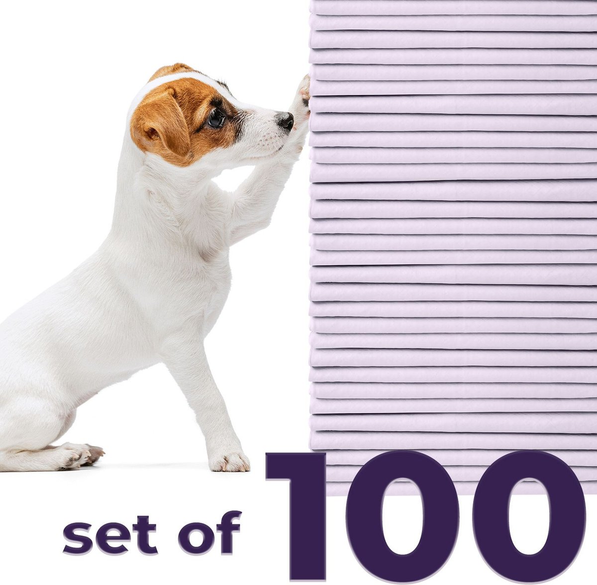 GREEN LIFESTYLE Disposable Lavender Scented Dog & Cat Pee Pads, 100