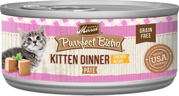 Merrick Purrfect Bistro Kitten Dinner Grain-Free Canned Cat Food, 3-oz, case of 24 slide 1 of 9