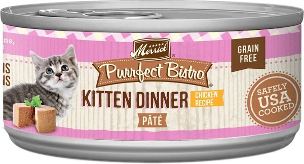 Merrick Purrfect Bistro Kitten Dinner Grain-Free Canned Cat Food, 5.5-oz, case of 24 slide 1 of 8
