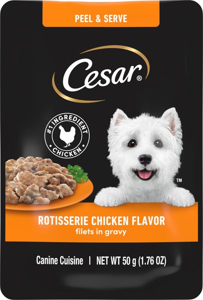 Cesar dog food clearance pouches