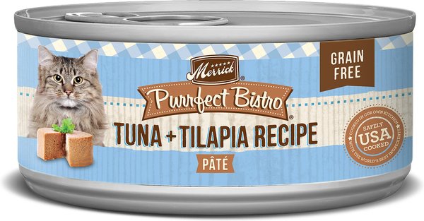 Merrick Purrfect Bistro Tuna Talapia Pate Grain Free Canned Cat Food