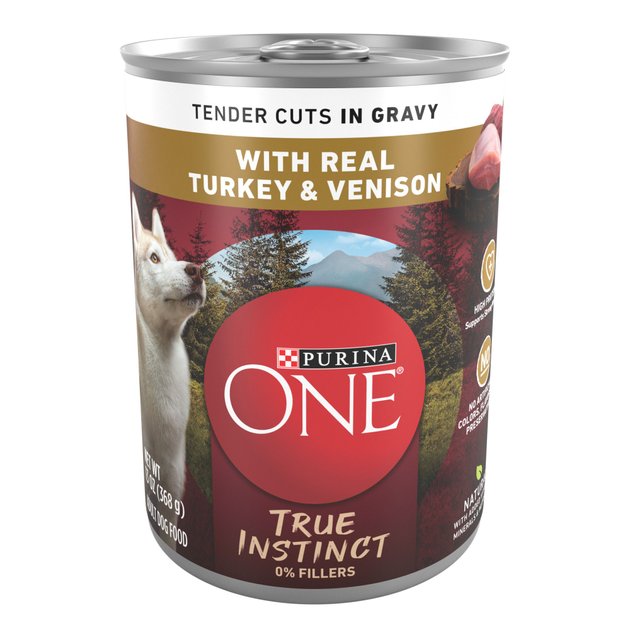 Purina ONE SmartBlend True Instinct Tender Cuts in Gravy with Real Turkey & Game Bird Canned Dog Food