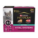 Purina Pro Plan Vital Systems Chicken & Salmon Entrée Variety Pack 4-in-1 Muscles, Brain, Immune & Bone Wet Kitten Food, 3-oz can, case of 24