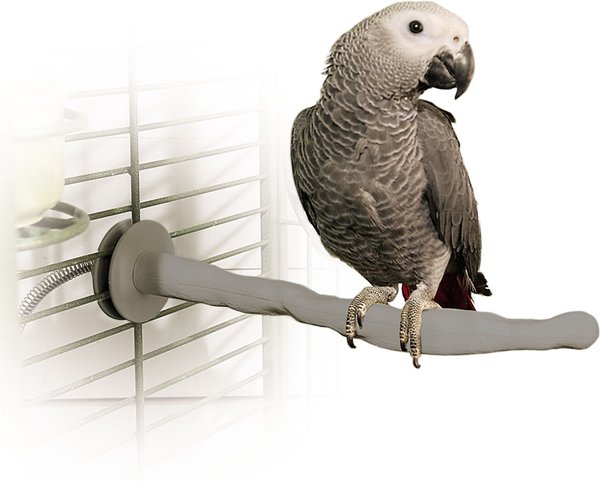 K&H Pet Products Thermo-Perch Heated Bird Perch Gray, Medium slide 1 of 8