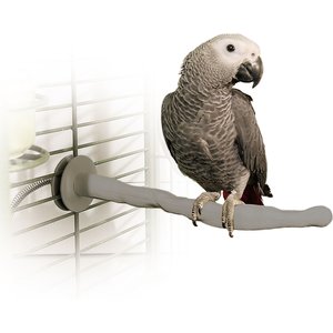 K&H Pet Products Thermo-Perch Heated Bird Perch Gray, Medium