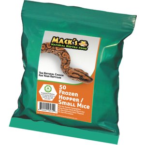 MACK'S NATURAL REPTILE FOOD Hopper Mice Frozen Reptile Food, 50 count ...