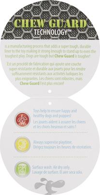 Show full view: GoDog Checkers Chew Guard Rooster Squeaky Plush Dog Toy, Large slide 5 of 8