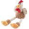 Show in main carousel: GoDog Checkers Chew Guard Rooster Squeaky Plush Dog Toy, Brown, Small slide 1 of 8