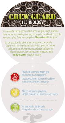 Show full view: GoDog Checkers Chew Guard Rooster Squeaky Plush Dog Toy, Large slide 5 of 9