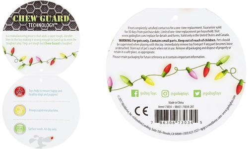 Show full view: GoDog Dragons Chew Guard Squeaky Plush Dog Toy, Periwinkle, Large slide 5 of 8