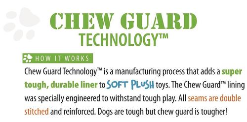 Show full view: GoDog Gators Chew Guard Squeaky Plush Dog Toy, Blue, Large slide 5 of 8