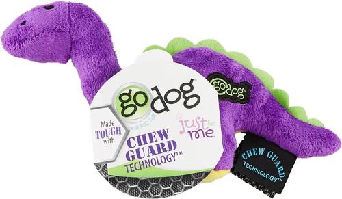 Show full view: GoDog Just for Me Chew Guard Bruto Squeaky Plush Dog Toy slide 3 of 7