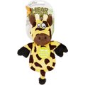 Hear Doggy Silent Squeaker Chew Guard Flattie Giraffe Plush Dog Toy