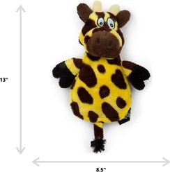 Hear Doggy Silent Squeaker Chew Guard Flattie Giraffe Plush Dog Toy slide 2 of 8