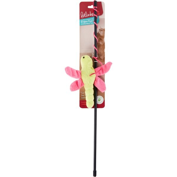 petlinks dragon flyer wand cat toy