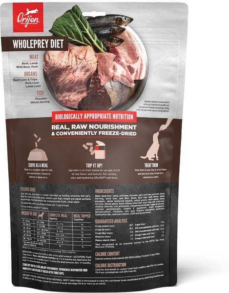 Show full view: ORIJEN Regional Red Epic Bites Freeze-Dried Dry Dog Food, 6-oz bag slide 4 of 17