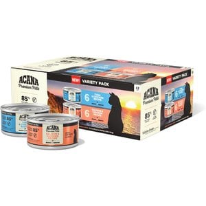 ACANA Premium Pate Grain-Free Variety Pack Wet Cat Food, 3-oz can, case of 12