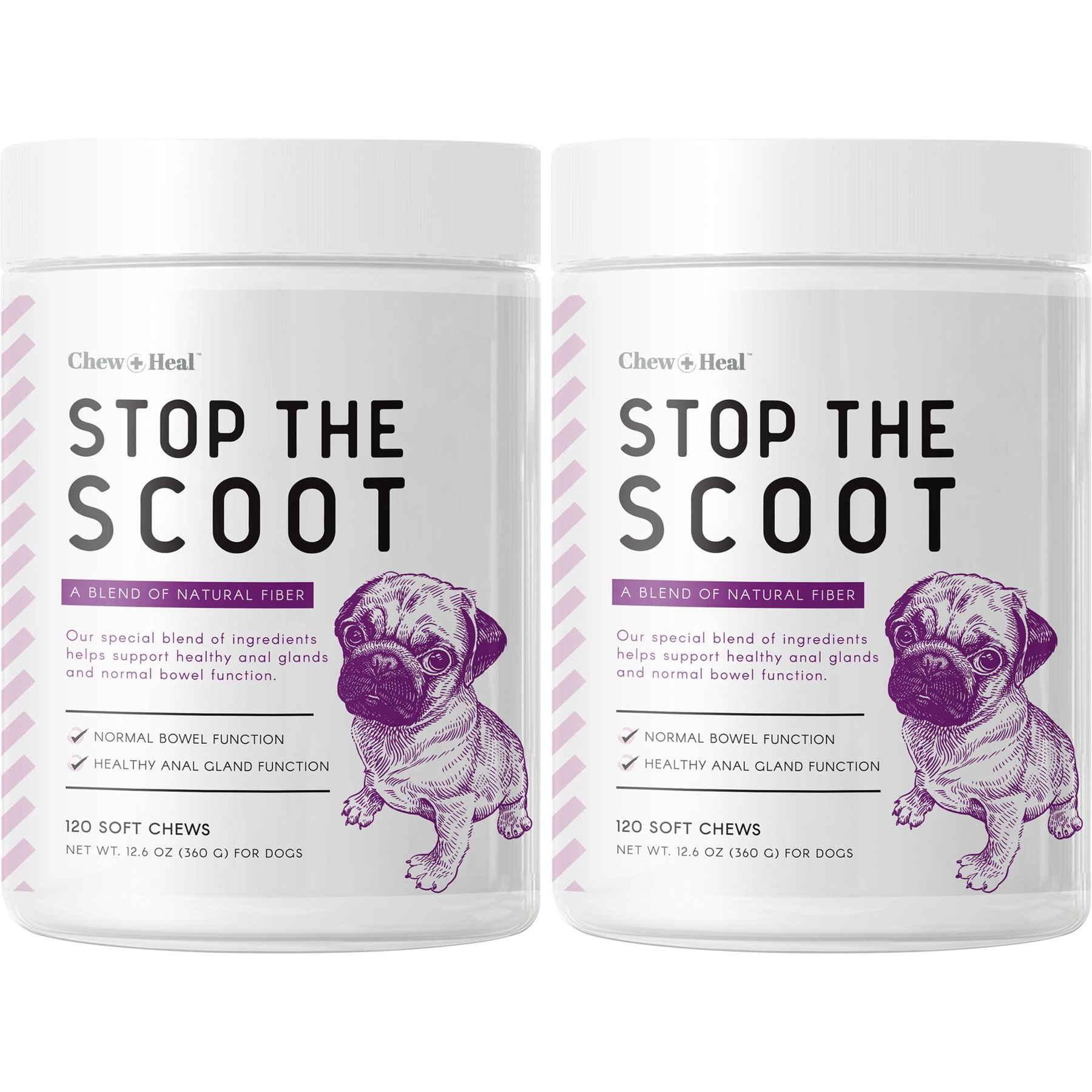 Chew Heal Stop the Scoot Anal Gland Support Bowel Function Supplement for Dogs