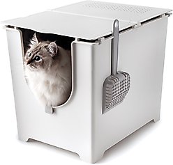 Modkat Flip Cat Litter Box, White