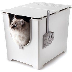 Modkat Flip Cat Litter Box, White