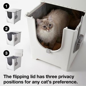 Modkat Flip Cat Litter Box, White