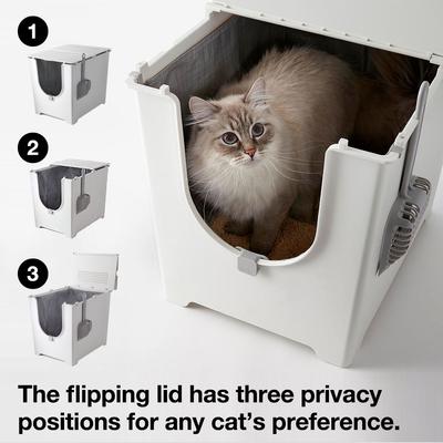 Show full view: Modkat Flip Cat Litter Box, Gray slide 3 of 7
