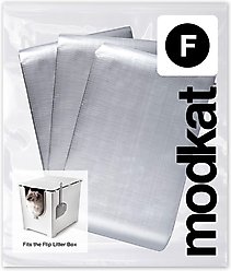 Modkat Type F Flip Cat Litter Box Liner, 3 count