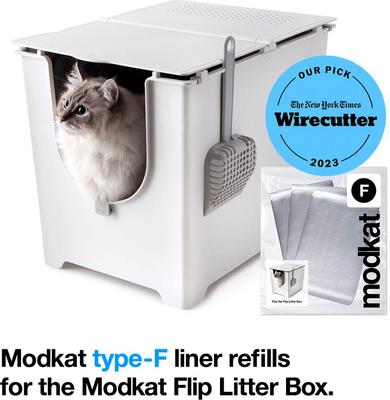 Show full view: Modkat Type F Flip Cat Litter Box Liner, 3 count slide 2 of 6