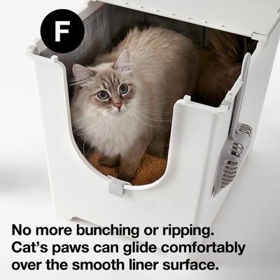 Show full view: Modkat Type F Flip Cat Litter Box Liner, 3 count slide 4 of 6