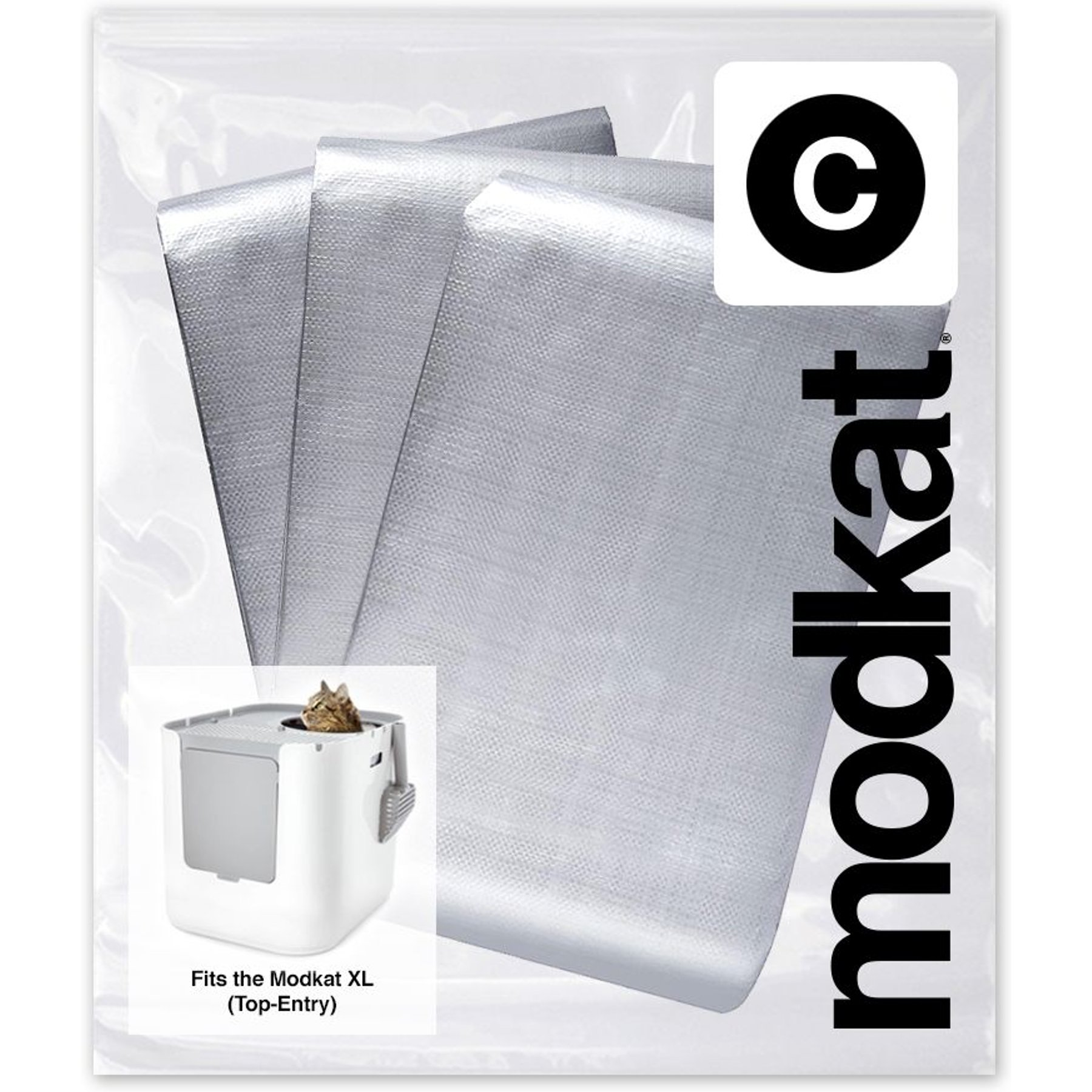 Modkat Modkat Type C Top Entry Cat Litter Box Liner, X-Large, 3 count