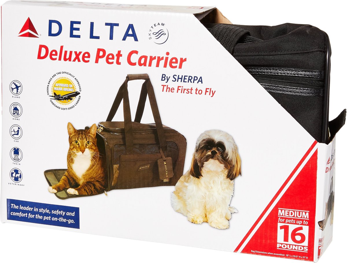 Delta pet carrier outlet size