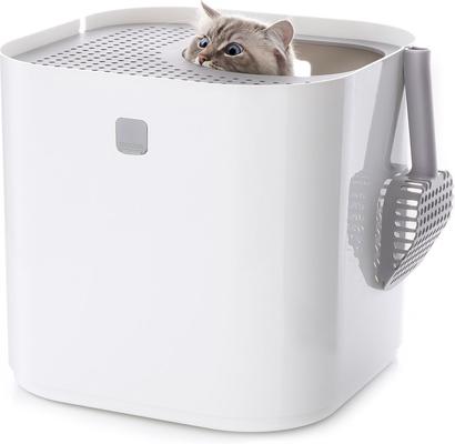 ネコトイレ　おしゃれ　Modkat litter box ホワイト 1027038_MAIN.