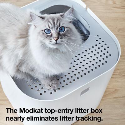 Show full view: Modkat Cat Litter Box, White slide 2 of 6