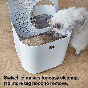 Modkat Cat Litter Box, White