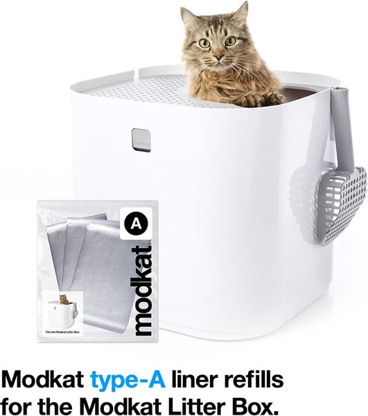 Modkat Type F Flip Cat Litter Box Liner, 3 count
