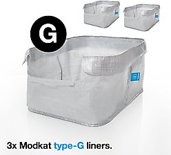 Modkat Type G Cat Litter Tray Liner, 3 count slide 2 of 3