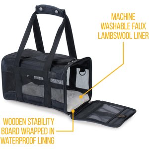Sherpa Original Deluxe Airline-Approved Dog & Cat Carrier Bag, Black, Large