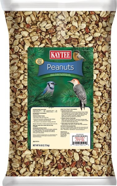 KAYTEE Shelled Peanuts Wild Bird Food, 6lb bag