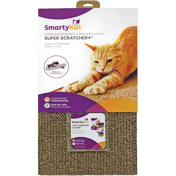 Petlinks Rowdy Rug Jute Scratch Mat with Feather Cat Toy & Playful Fringe,  20 L X 0.5 W X 14 H