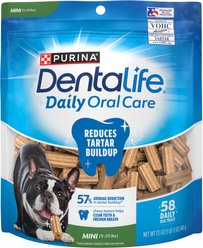 DentaLife Daily Oral Care Mini Dental Dog Treats, 58 count