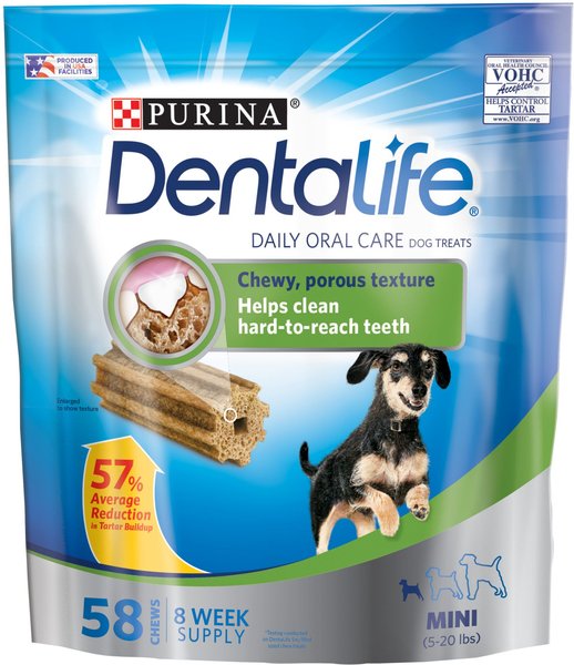 DentaLife Daily Oral Care Mini Dental Dog Treats, 58 count slide 1 of 11