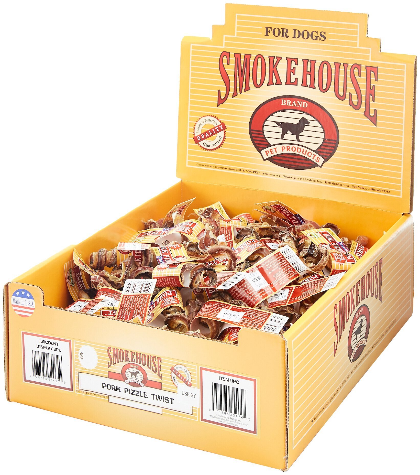 Smokehouse Porky Pizzle Twist Dog Treats