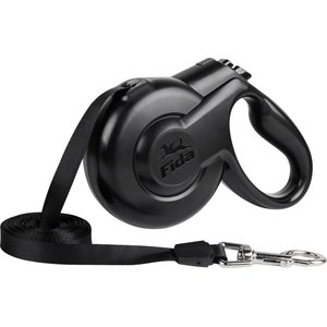 View of FIDA Styleash Retractable Dog Leash, 10-ft long, Black, X-Small - Chewy.com